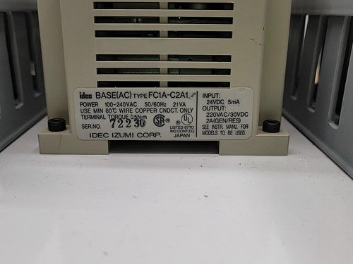 Lot of 2x Idec MICRO-1 PLC Control Panel Sola 83-24 Power Supply DIN Rail Relay