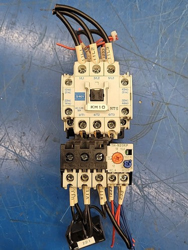 Mitsubishi TH-N20KP Contactor w/ S-N11 Thermal Overload Relay SQ250503F Caps