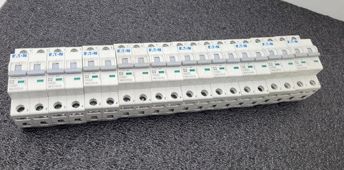 Lot of 10 Eaton Cutler Hammer WMZS2D02 Miniature Circuit Breaker 2A 5kA Type D