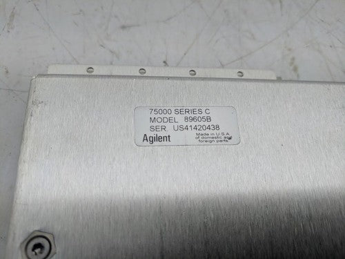 HP Agilent 89605B Input/Calibration Vector Signal Module 75000 Series C VXI