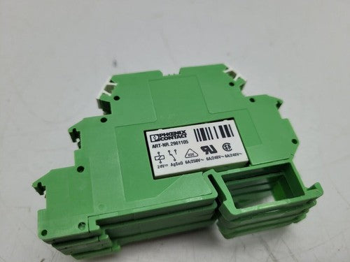 Lot of 5 Phoenix Contact DEK-REL-G24/21 2961105 Relay Module 30-14 AWG, Tested
