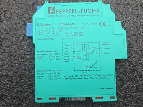 Pepperl+Fuchs KFD2-VR4-Ex126 Voltage Repeater Isolator Barrier 196355