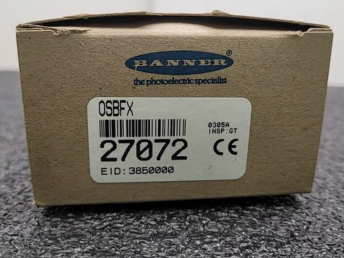 Banner OSBFX Omni-Beam Photoelectric Sensor Fiber Optic 27072
