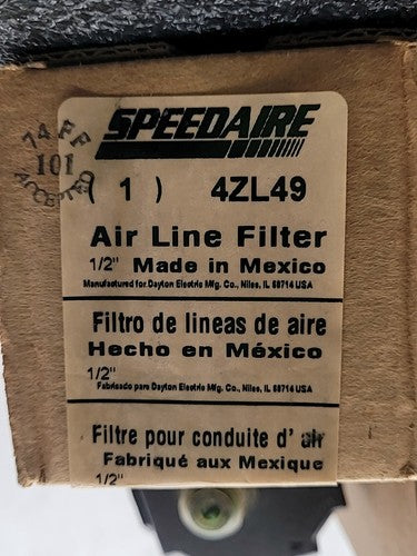 Speedaire 4ZL84 Air Line Lubricator Pneumatic Mist Oiler Made in USA Lot of 4