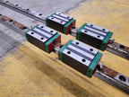 Pair of 2x Hiwin HGR30C Linear Guide Rail HGH30 79" 2000mm 4x HGH30CA Blocks