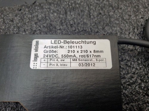 Wafer Inspection High Intensity Compact RED LED Light Illuminator 24VDC 210mm³