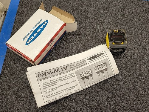 Banner Engineering Omni-Beam OSBF Photoelectric Sensor Head 27083 Glass Fiber