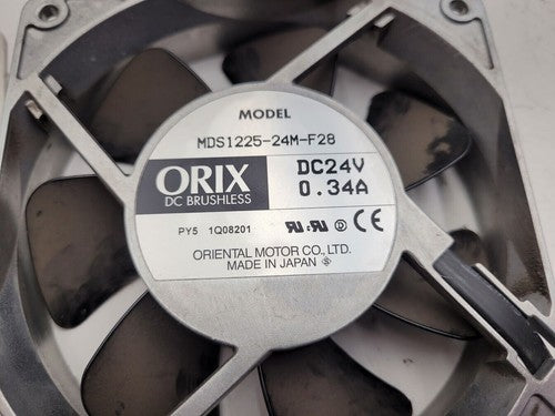 Lot of 46x Orix DC Brushless MDS1225-24M-F28 24VDC Fan 24VDC 0.34A 3000RPM