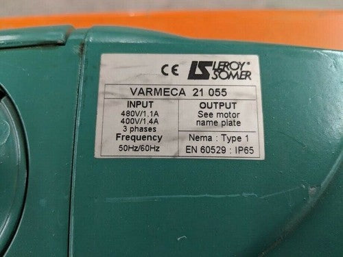 Leroy Somer 3PH LS71L Right Angle Gearmotor 40:1 Reducer