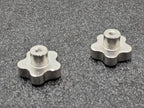 Lot of  22x Stainless Steel 316 SS Five Point Star Hand Knob 50mm/M8 592595