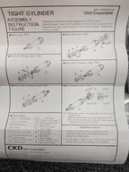 CKD CMK2-M-40-100 Pneumatic Cylinder Tight Type 40mm Bore 100mm Stroke Japan