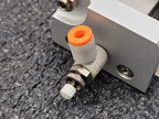 SMC MXP16-30 100PSI Linear Slide Guide Cylinder w/ D-F9B Sensors, Stops Unit C