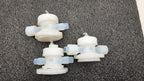 Lot of 3x Furon Pneumatic High Purity Valve UPM2-F812NC-VI 1108537, 2x 1104556