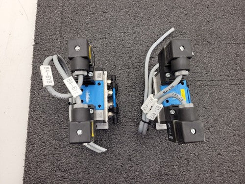 2x Festo Dual Pneumatic Valve Block JMN1DH-5/2- D-1-S-C 159717 -13-230 psi INPUT