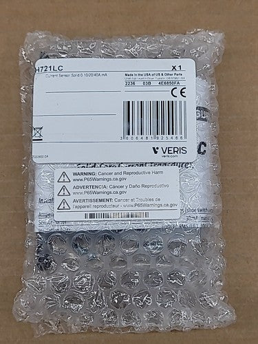 Veris H721LC Solid Core Current Sensor Transducer 0-10/20/40A Range