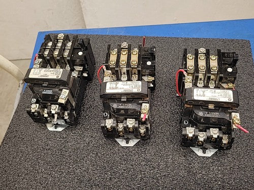 GE General Electric CR306C0 NEMA Size 1 Motor Starter Contactor Lot of 3