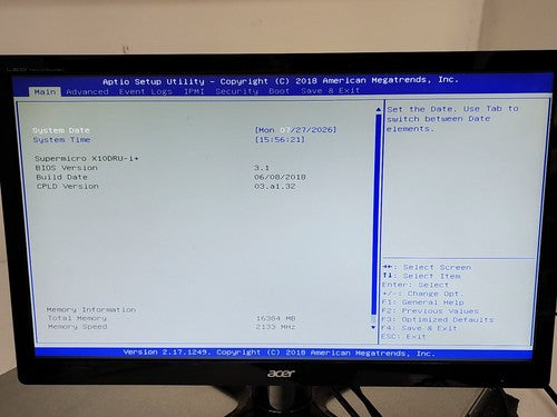 Supermicro SYS-1028U-TN10RT+ 1U Server X10DRU-i+ Dual Xeon E5-2620 v4 10x NVMe