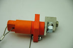 Leviton Single-Pole Female Receptacle, Orange, 5/8" ID