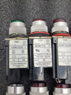 Allen Bradley 800MR Pilot Light Indicator Lot Various Colors Red Green Blue