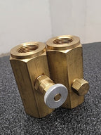 Pneu-Trol Deltrol F-35B Brass Flow Control Needle Valve Fluid Regulator Lot of 2
