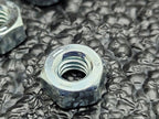 Lot of 200 Earnest Black Diamond 1/4-20 Grade 5 Hex Nuts Zinc Clear Plated