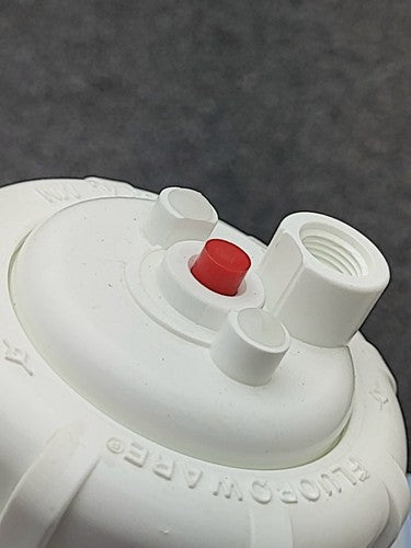 Fluoroware Fluidic Manifold Housing PFA White Plastic 3 Way Pneumatic Valve