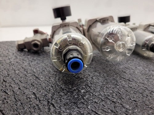 Lot of 2x SMC Filter Regulator Shutoff Vent Valve VHS30-03 AW40-03DG-A AL40-03-A