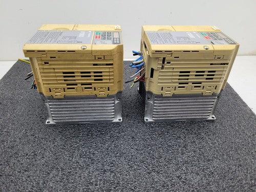 Lot of 2 Yaskawa V1000 200V 1.1 KW 1.4HP CIMR-VCBA0006BAA VFD Motor Drive