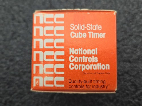 NCC National Controls Solid State Cube Timer Q4F-00010-327 5-10 Sec 24VAC/DC