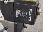 2x Festo Dual Pneumatic Valve Block JMN1DH-5/2- D-1-S-C 159717 -13-230 psi INPUT