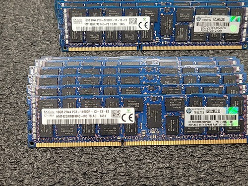 Lot of 66 16GB Samsung SK Hynix Server RAM Mixed DDR3 ECC Registered Memory