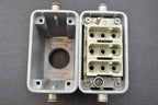 ILME Metal Connector Housing Base And Cap 1.5" x 2.75" w/ Inserts