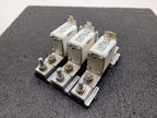 3x Bussmann 170M4833 High Speed Square Body Fuse + Holder 200A 1000VAC 170H1007