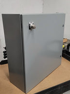 Hoffman Control Cabinet IDEC FA-3S PLC Numatics 3 Solenoid Valve ABB Contactors