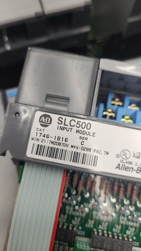 Allen Bradley SLC 500 PLC System Lot (2) 1746-A10 Chassis Racks & Modules