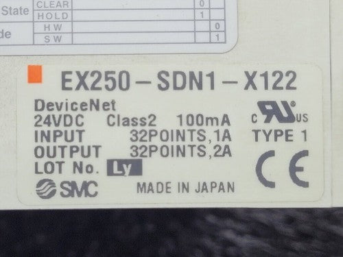 SMC Pneumatic Manifold 8 VQC2101N-5 Valves DeviceNet Control EX250-SDN1-X122