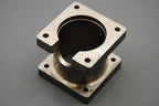 Motor Standoff Steel , 63mm High 70mm Sq, 76mm Bolt Hole Circle