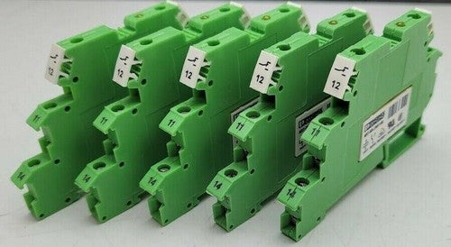 Lot of 5 Phoenix Contact DEK-REL-G24/21 2961105 Relay Module 30-14 AWG, Tested