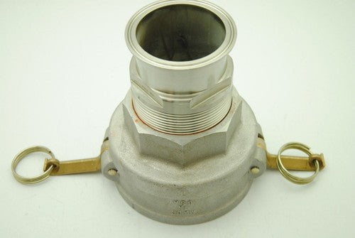 PT 40x30D, 5 1/2" Aluminum Coupling w/ 3 1/2" Flange Adapter
