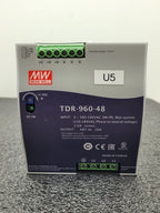 MEAN WELL TDR-960-48  Industrial Din Rail 3PH to 48VDC Power Supply 960W