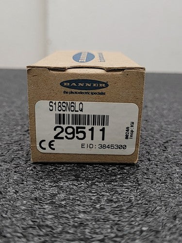 Banner Engineering S18SN6L Photoelectric Sensor Retroreflective EZ-BEAM 29511
