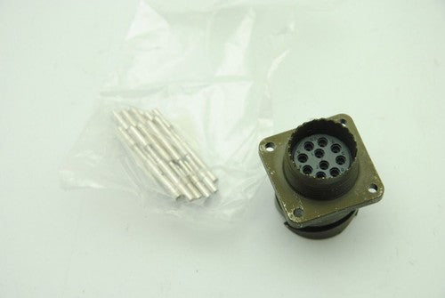 ITT Cannon CB0-18-1SC 10-Pin Female Connector, Panel Mount  - NEW