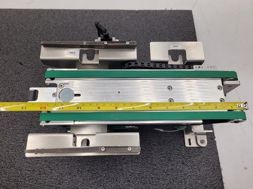 Beckhoff Stepper Motor Driven Extendable 2 Belt Conveyor 13" to 19" Extension A