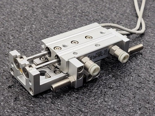 SMC MXS6-20 Pneumatic Dual Rod Cylinder Slide D-F9PW Sensors MXS6-20A-M9PWL-X11