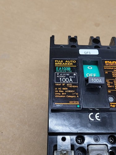 Fuji Electric EA103B Auto Circuit Breaker 100A RL-TS20B-C