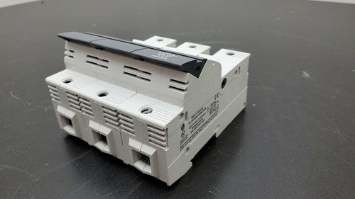 wohner AJC 30 30A 600V Class J Fuse Only 31 934 3-Pole Fuse Holder DIN Rail