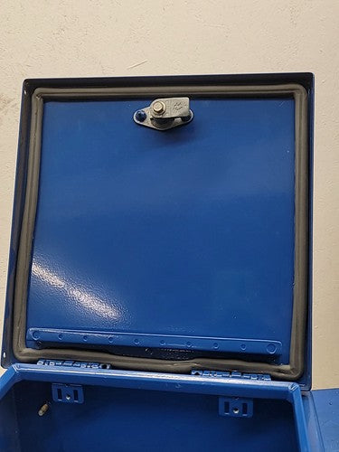 Hoffman Blue Steel Electrical Enclosure Junction Box Locking Gasket Seal 12x12x7