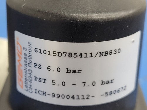 Lot of 7x Gemu Typ 610 Pneumatic Diaphragm Valve DN 15 4-7bar EPDM FPM