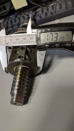 LSI Linear Ball Screw, 190mm L, 55mm Travel, 5mm Lead, 67mm Center Nut Mod: 5360