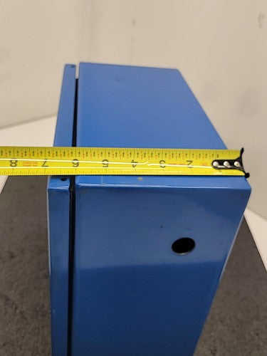 Hoffman Blue Steel Electrical Enclosure Junction Box Locking Gasket Seal 12x12x7
